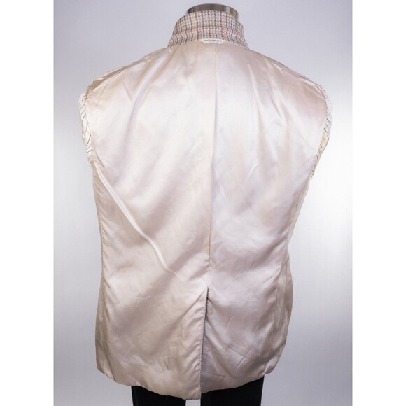 Bill Blass Sport Coat Blazer Micro Check Multi-Color Sz 42R Casual Jacket SILK - Picture 12 of 14